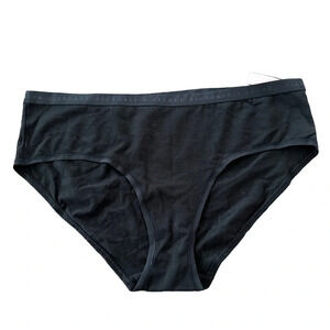 NWT Victorias Secret Size Large Black Hipster Hiphugger Panties Panty Cotton New